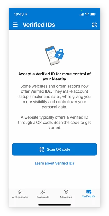 扫描QR码以将GoogleAuthenticator链接到账户身份验证。